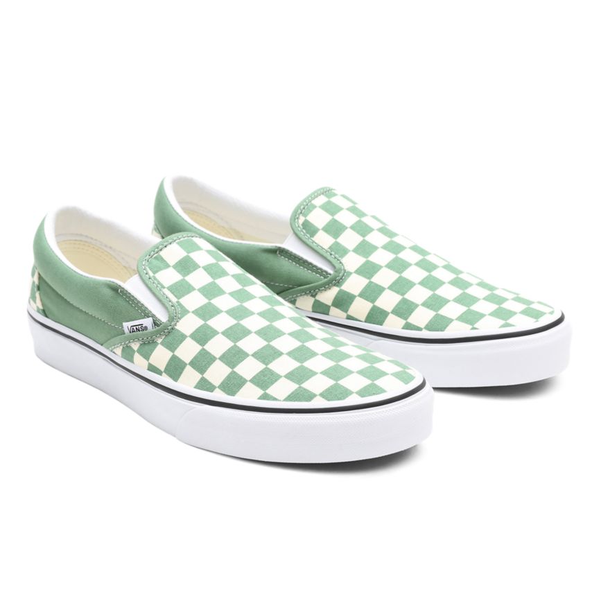 Vans Checkerboard Classic Slip-On Cipő Türkiz | VN957I0HL94
